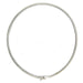 14k White Gold 3mm Omega Necklace