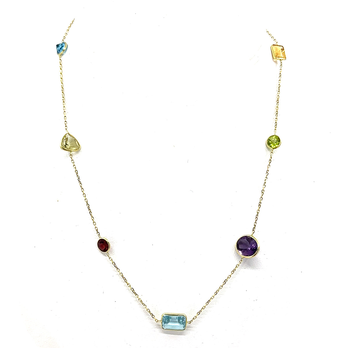 14k Multi-Gem Necklace