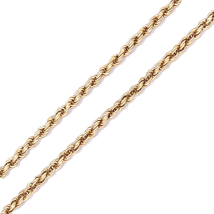 20" Diamond Cut Rope Chain