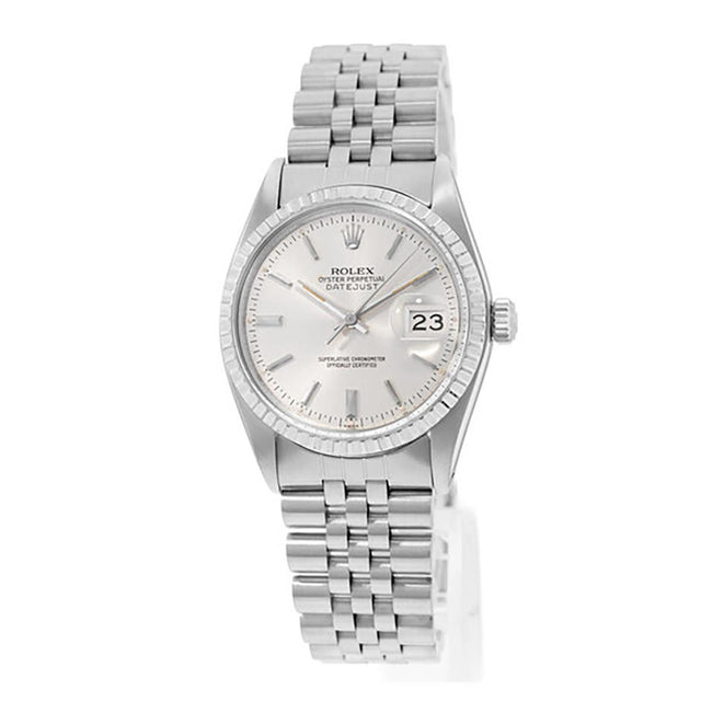 Rolex Datejust 36mm #16030 Stainless Steel Silver Dial Stick Indexes