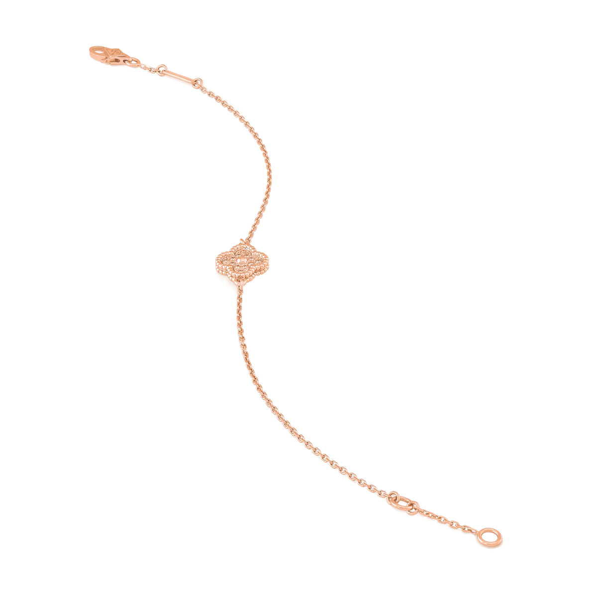 Sweet Alhambra 18k Rose Gold Bracelet