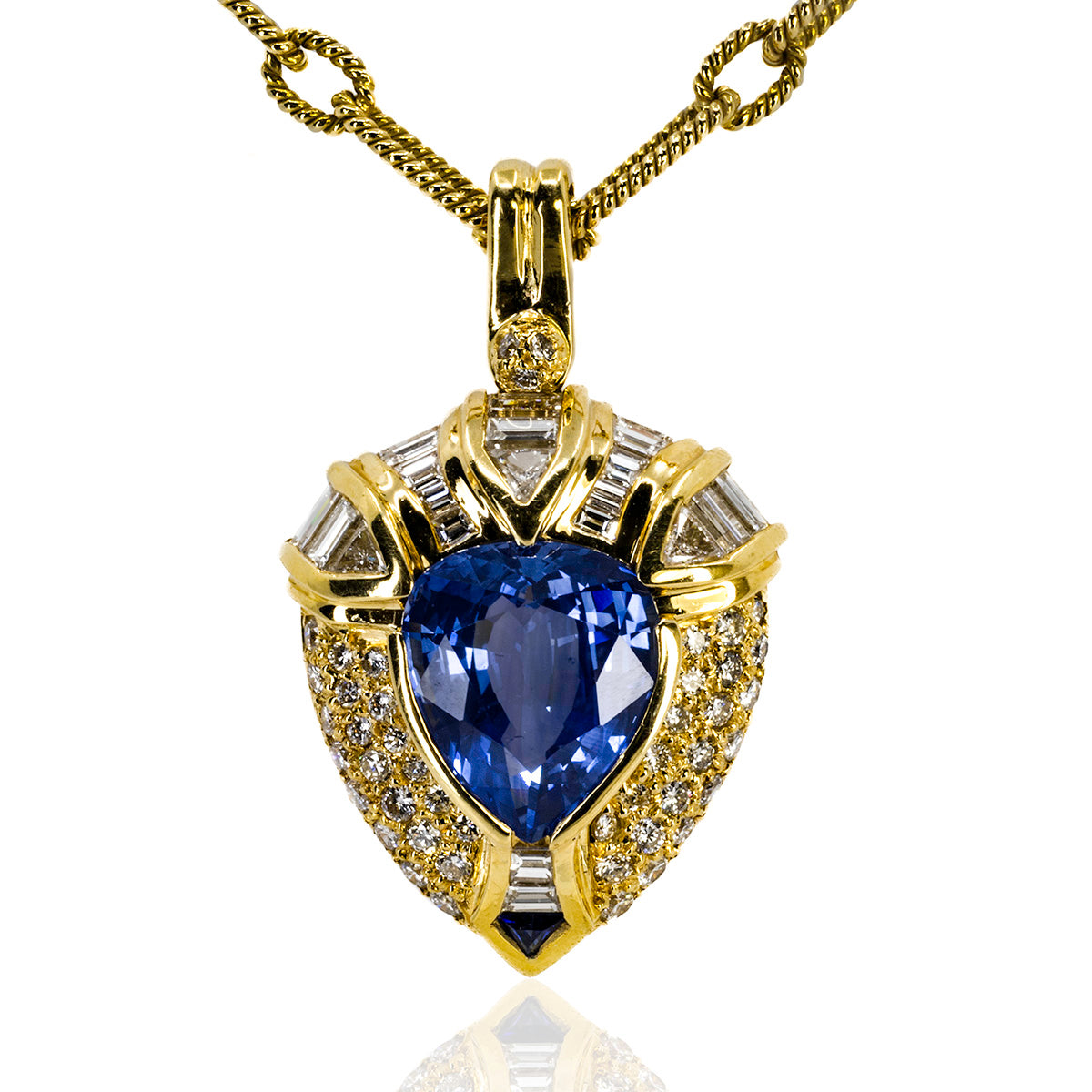 18k Sapphire Pendant