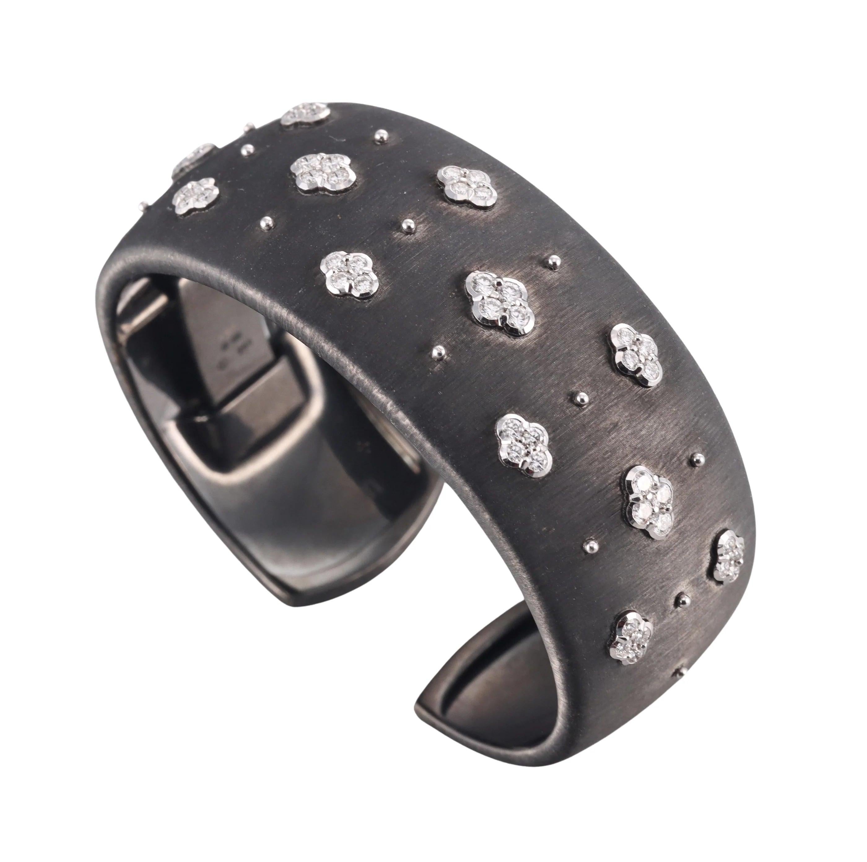 18k Buccellati Diamond Bangle