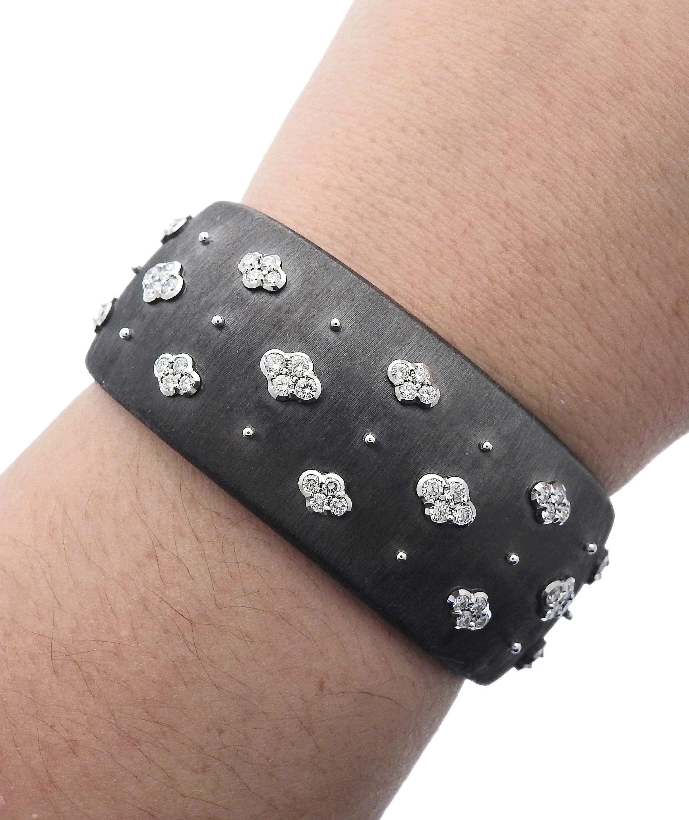 18k Buccellati Diamond Bangle