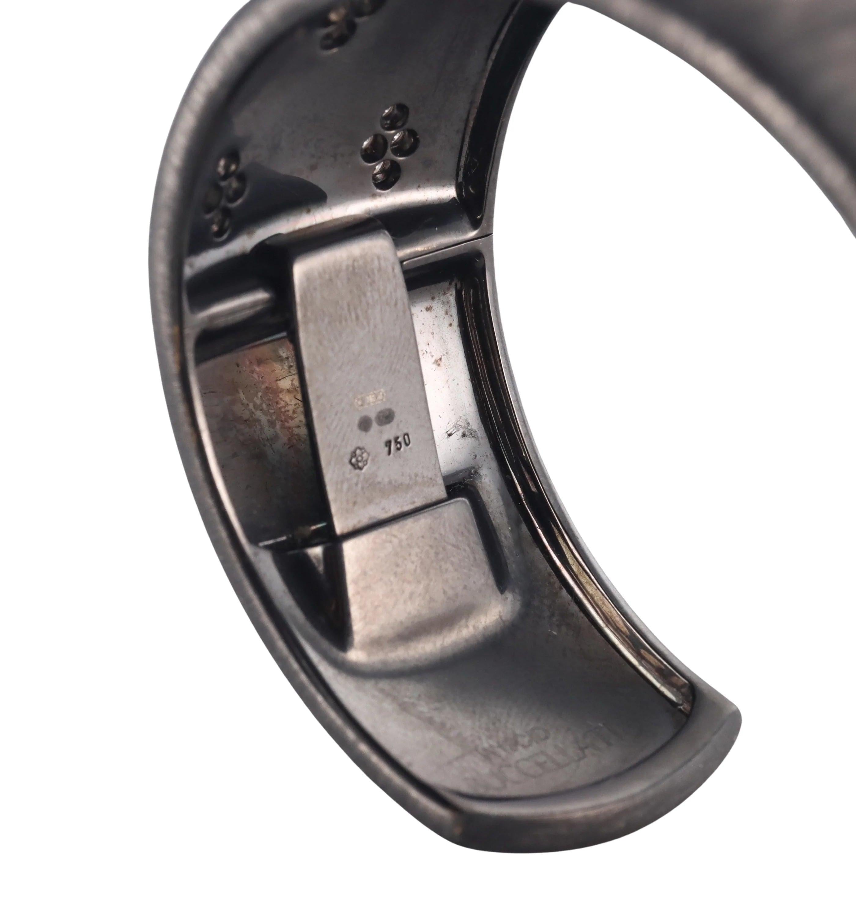 18k Buccellati Diamond Bangle