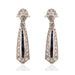 18k Diamond & Sapphire Earrings