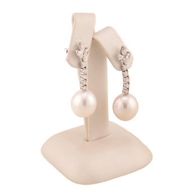 18k Pearl Drop Earrings