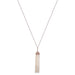 18k Rose gold Pearl Tassle Necklace