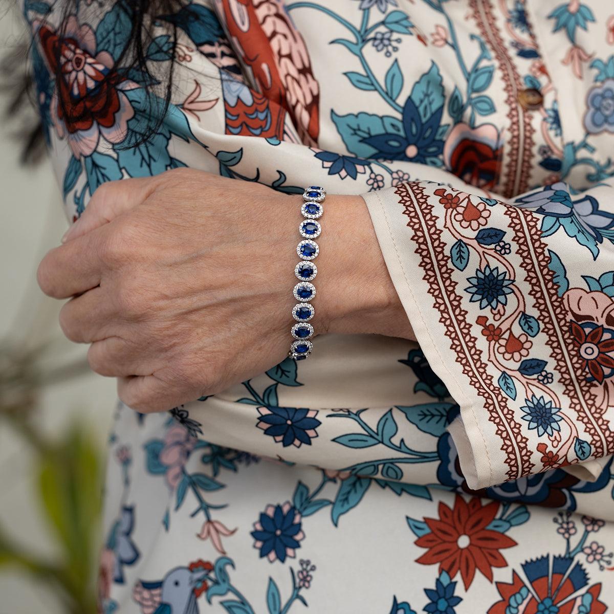 18k Sapphire Bracelet