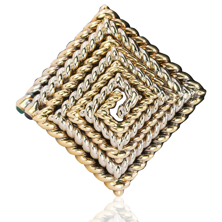 18k Tiffany & Co. Geometric Brooch