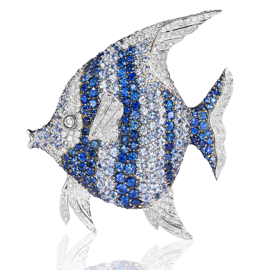 Large Angel Fish Brooch