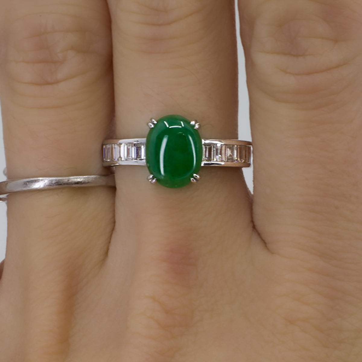18k Imperial Jade Ring