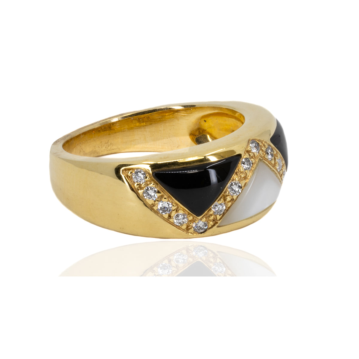 Kabana Onyx & Mother of Pearl Ring