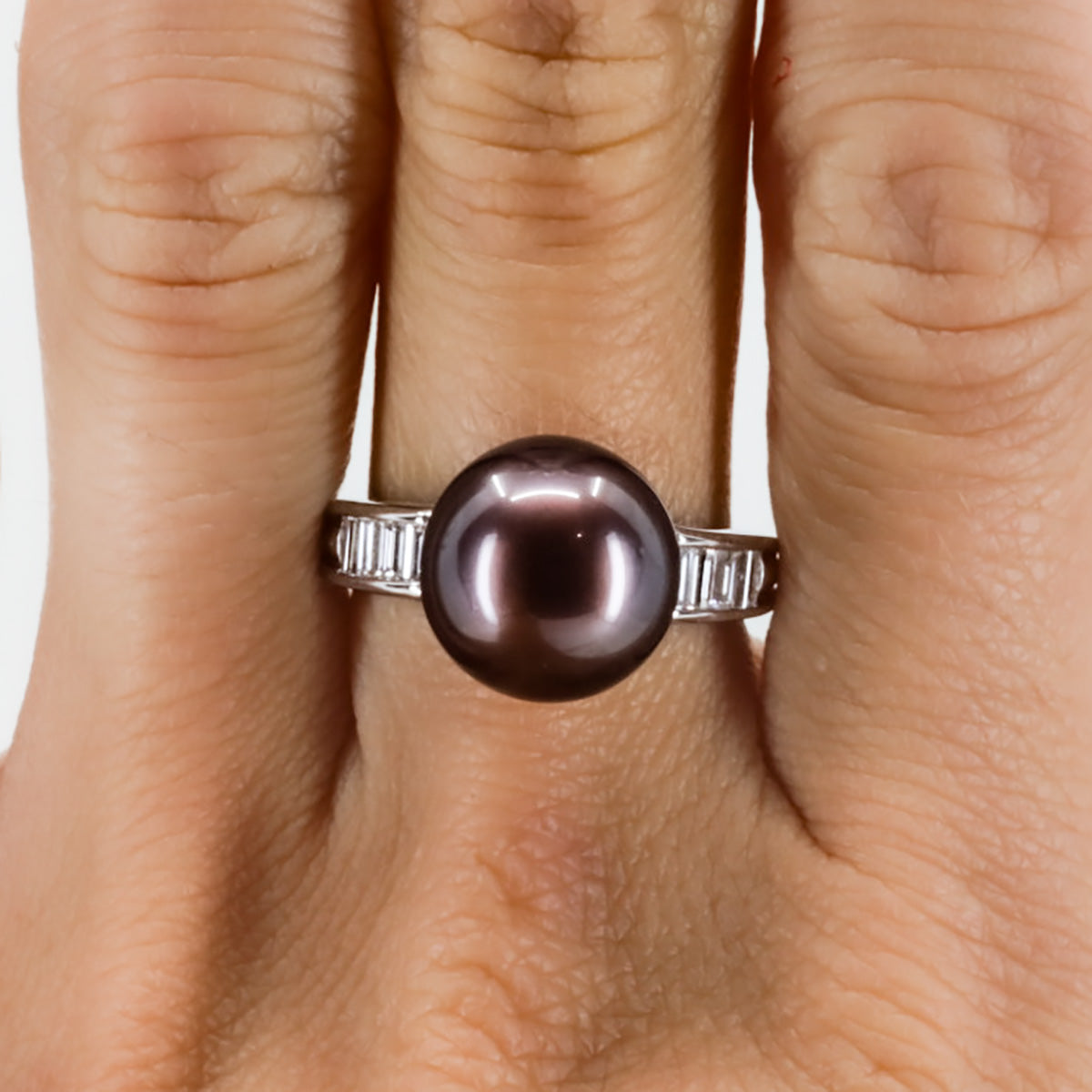 Platinum Tahitian Pearl Ring