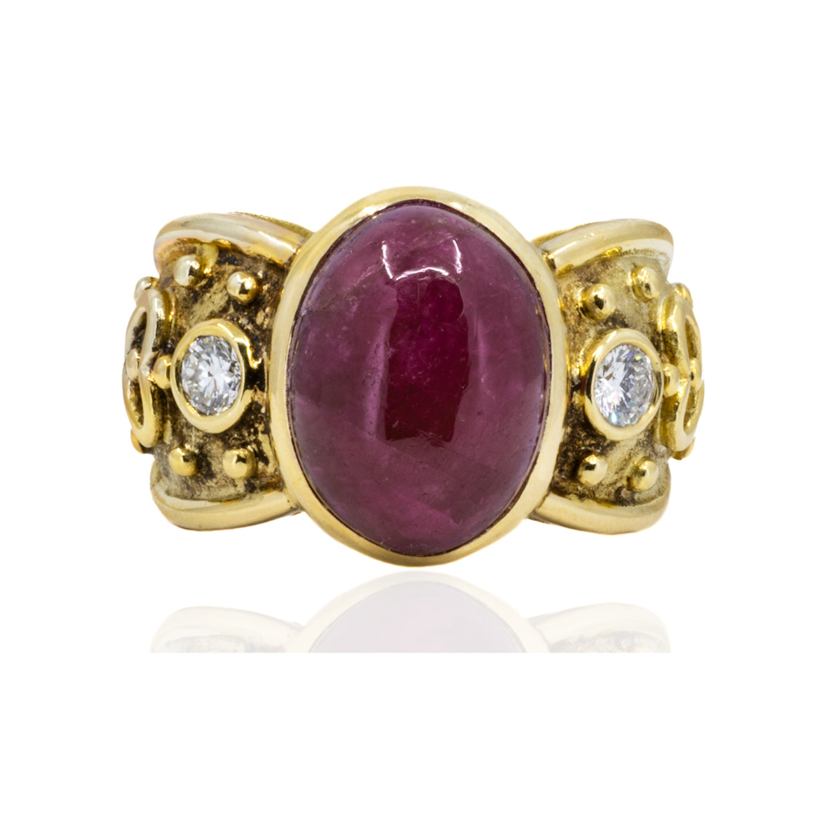 Keith Davis 12.33 ct  Burma Ruby Ring