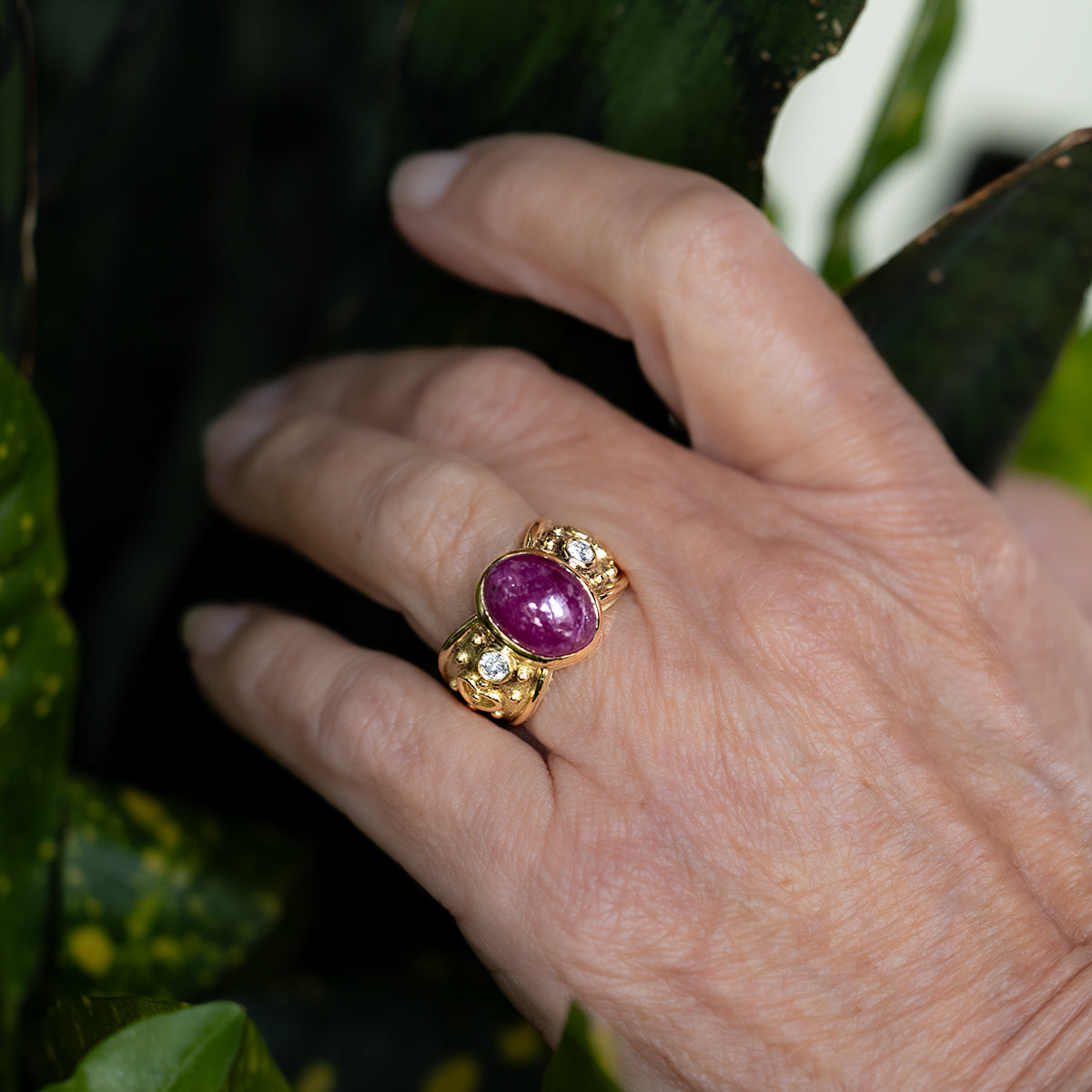 Keith Davis 12.33 ct  Burma Ruby Ring