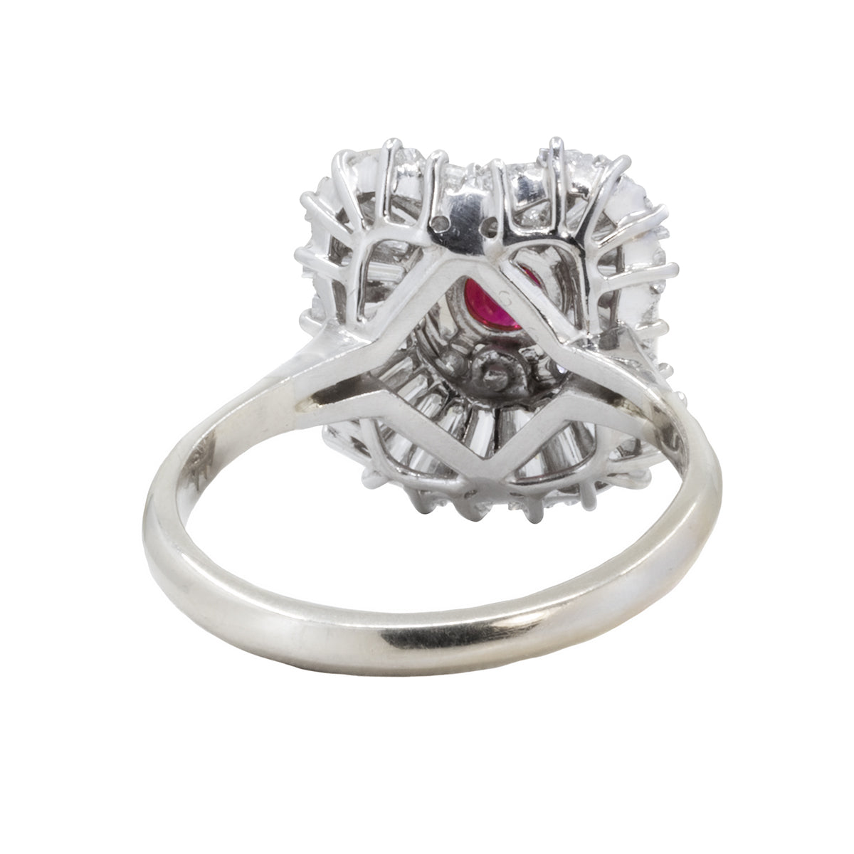 Platinum Ruby Ring