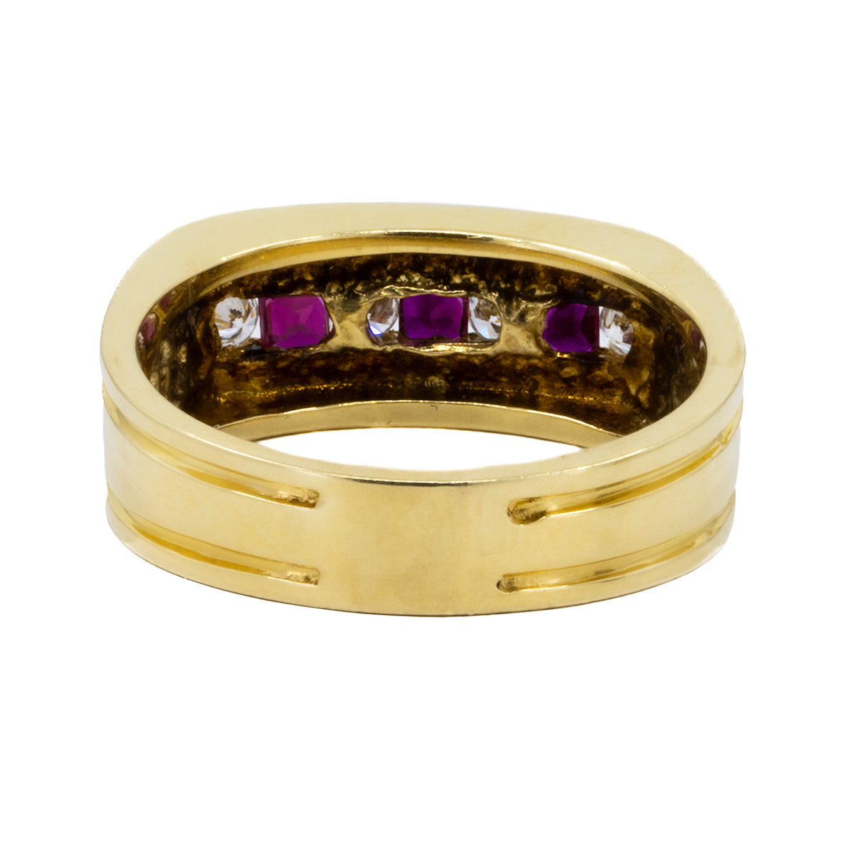 18k Ruby & Diamond Band