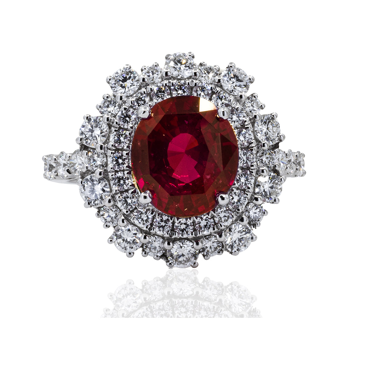 3.55 Carat Ruby Ring