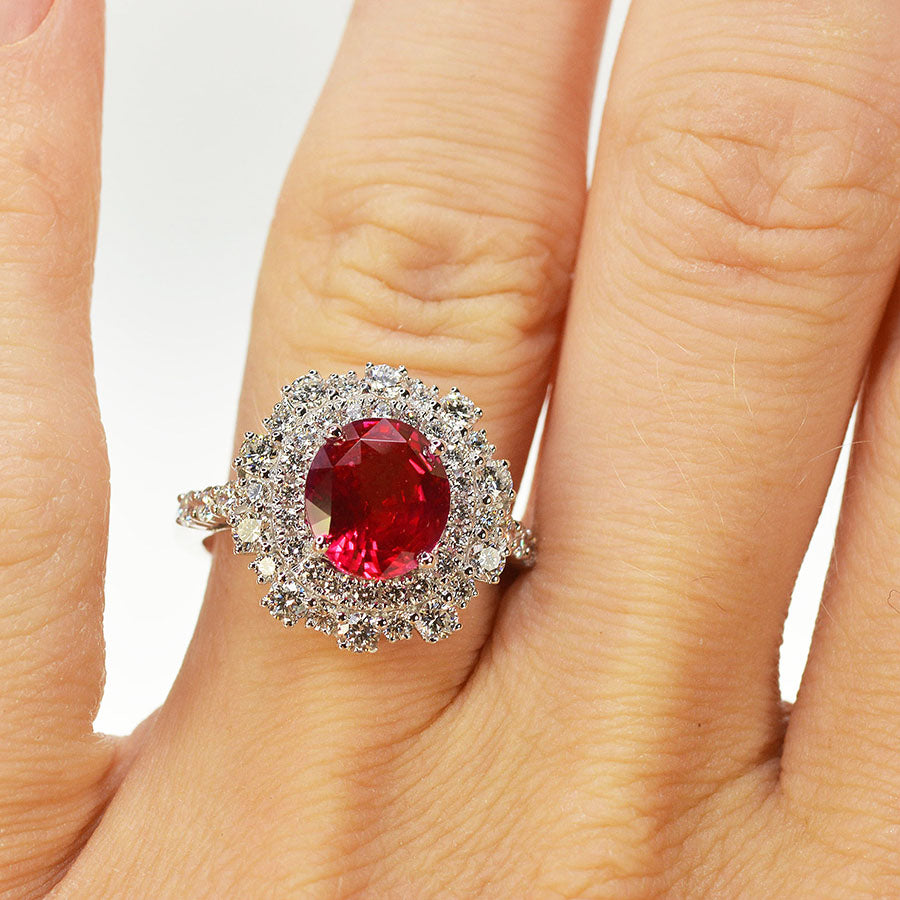 3.55 Carat Ruby Ring