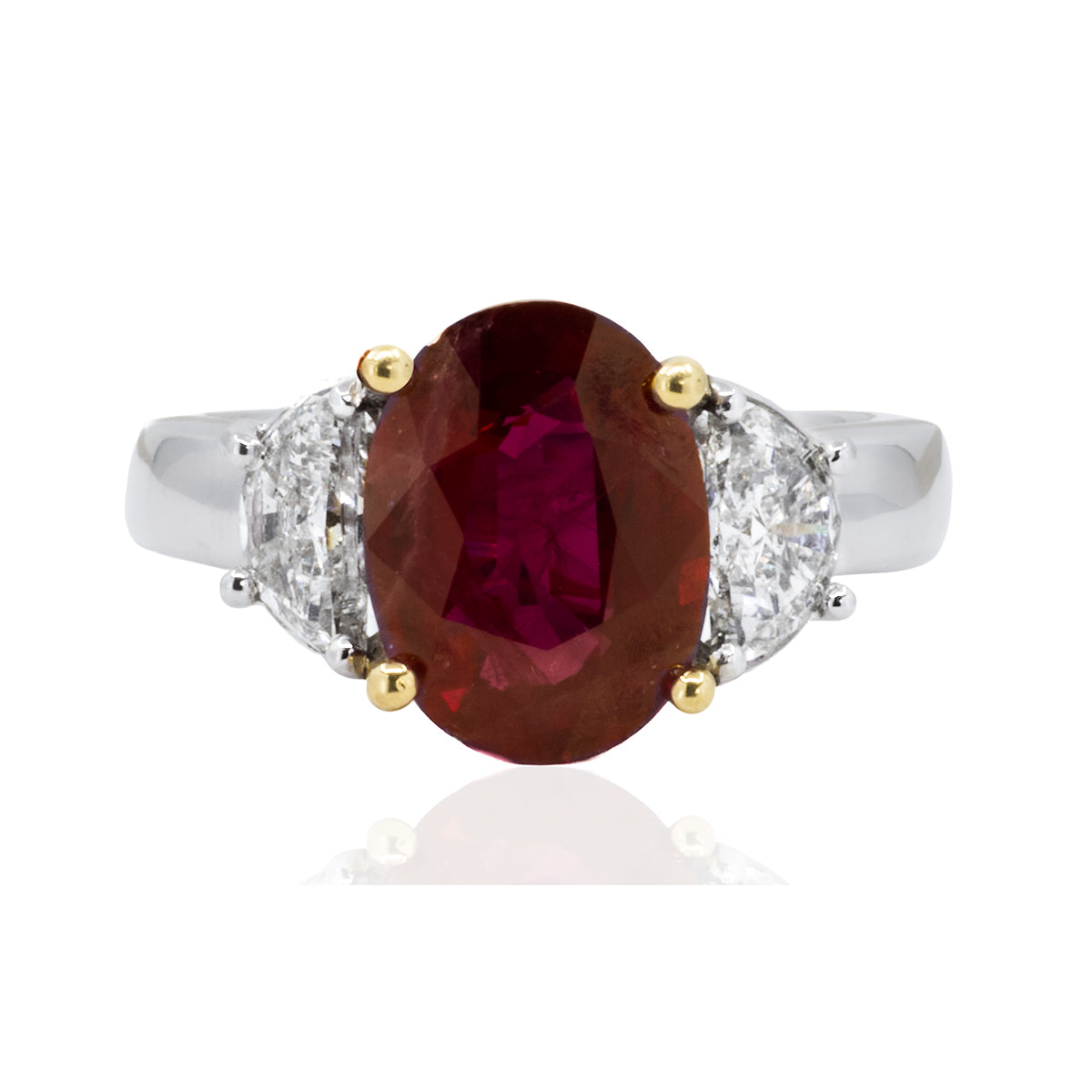 3.09 Vivid Red Ruby Ring