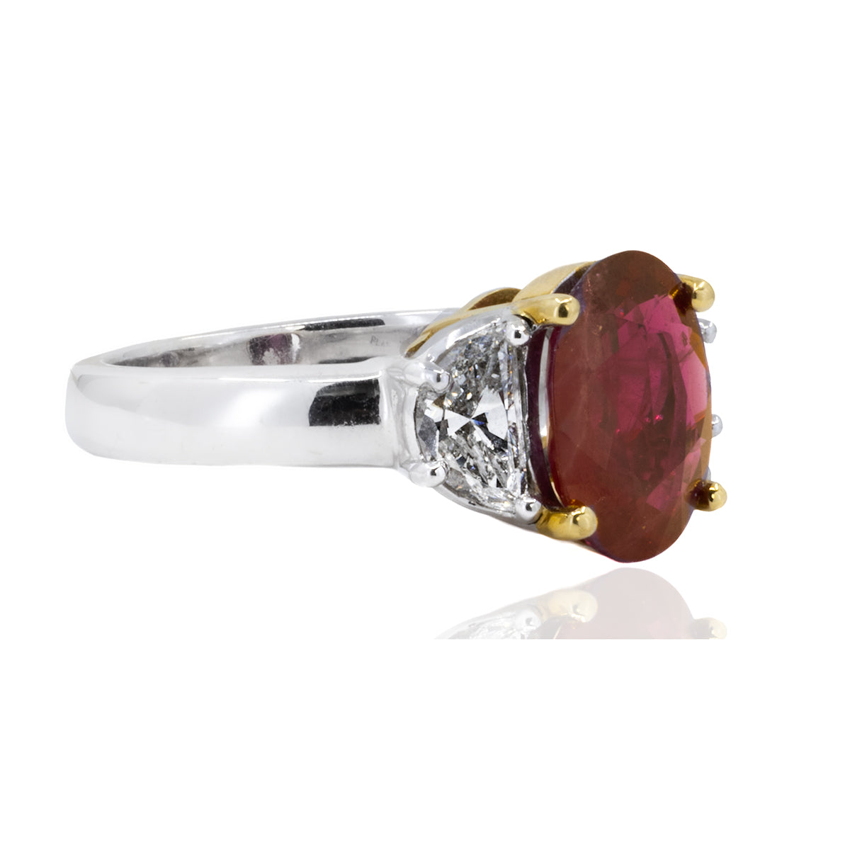 3.09 Vivid Red Ruby Ring