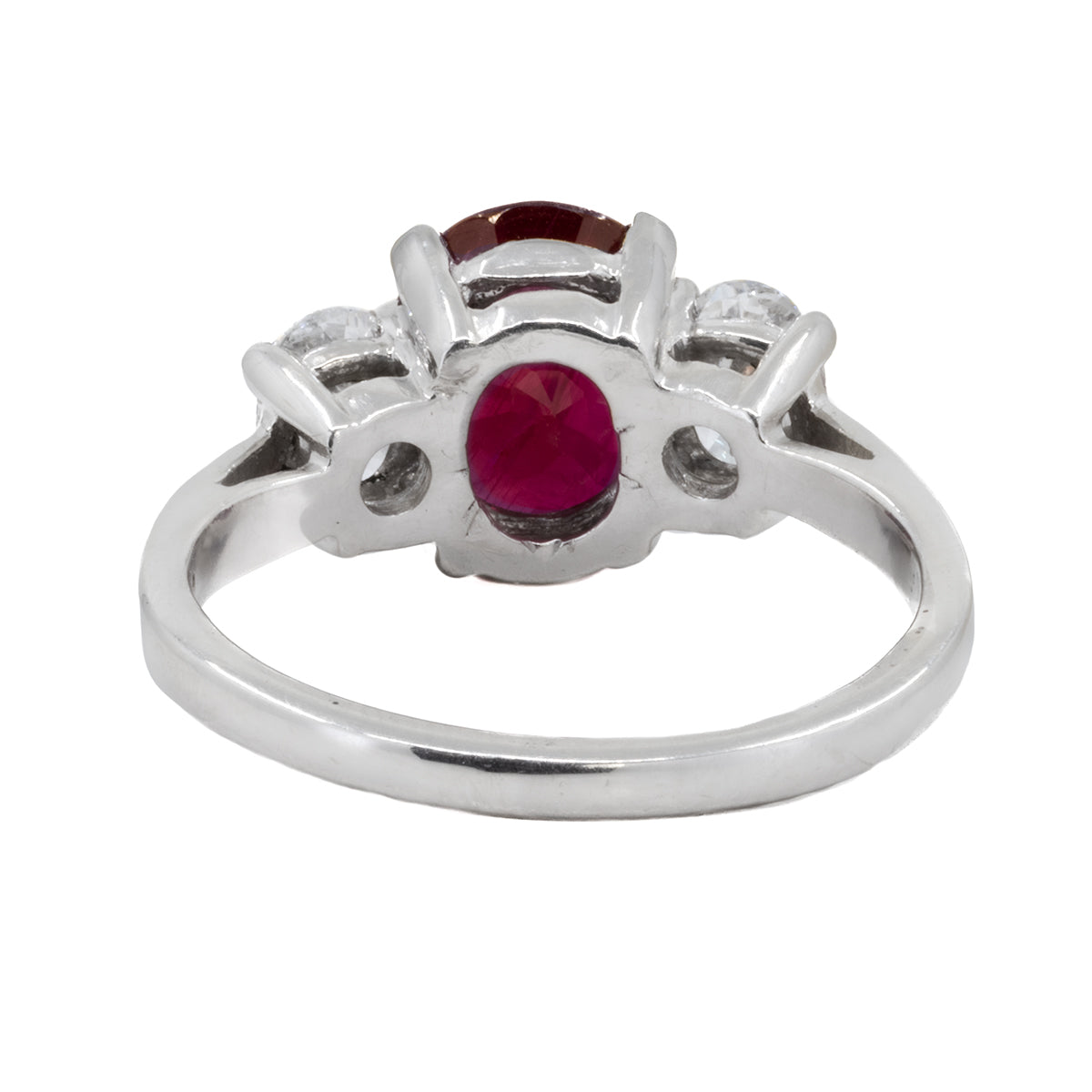 Vivid Red AGL Certified Ruby Ring