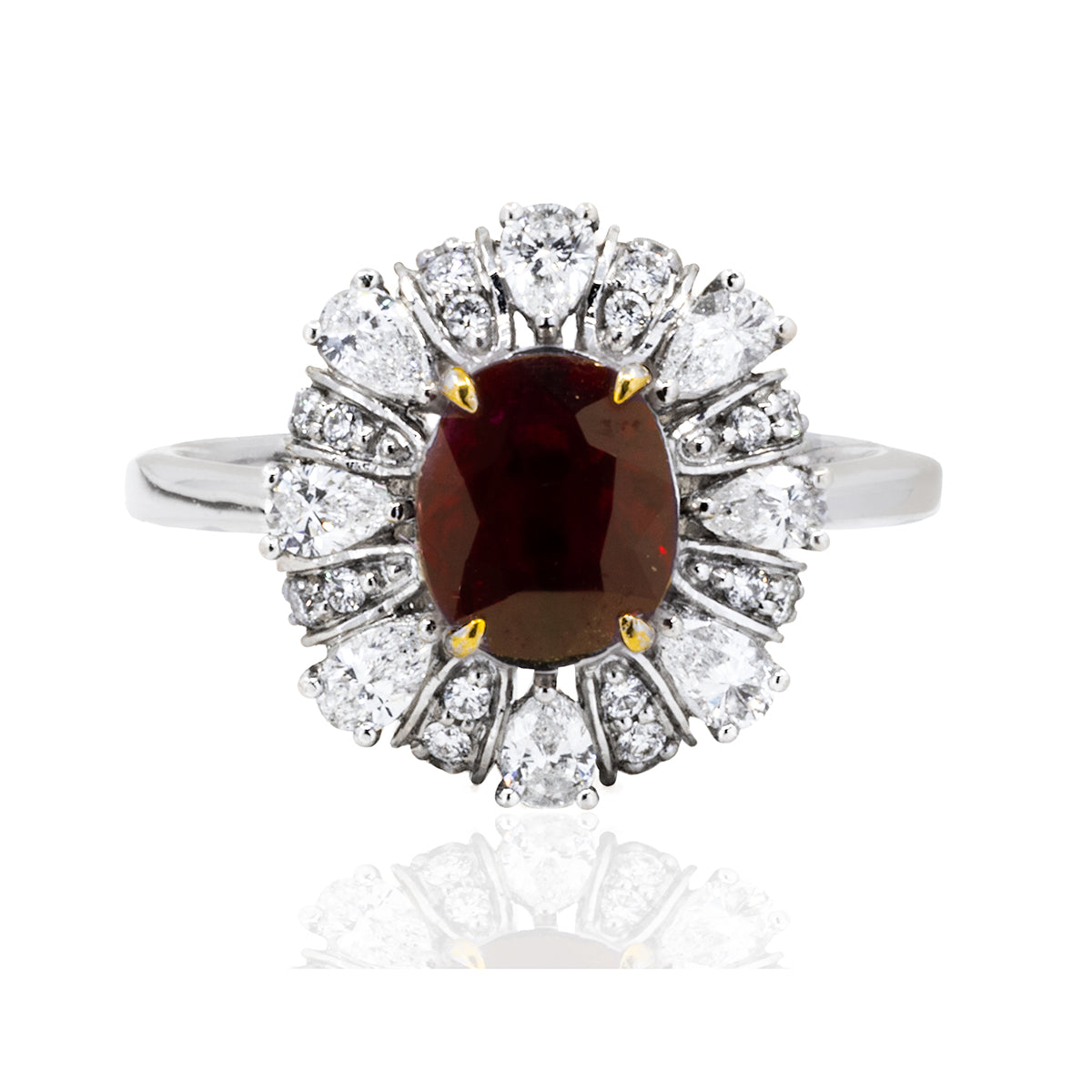 No Heat Burma Ruby Ring