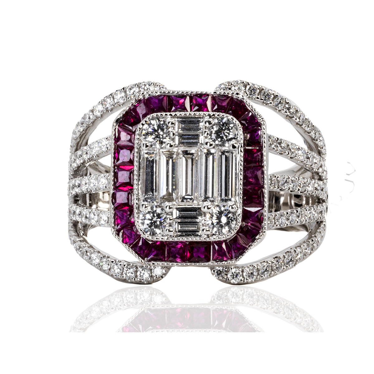 18k Ruby & Diamond Ring