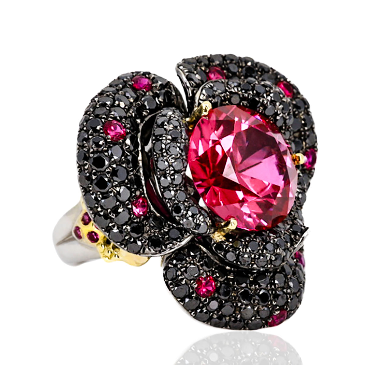 18k Black Diamond Ring