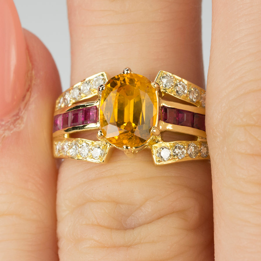 Gold Sapphire Ring