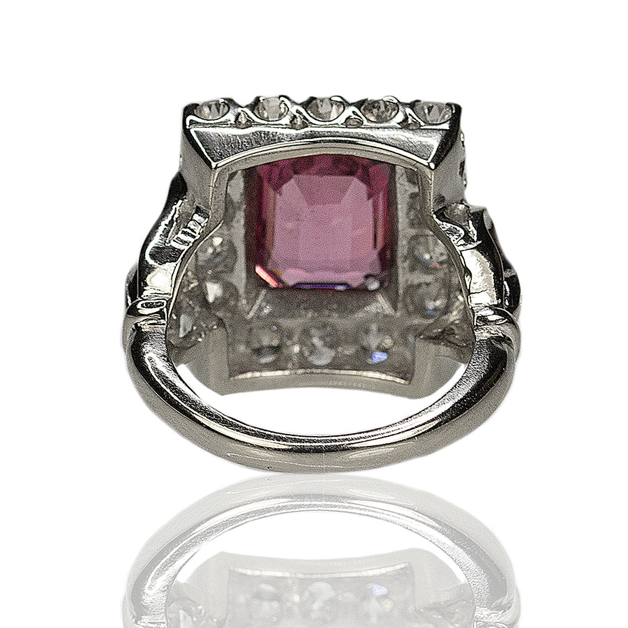 Vintage Pink Sapphire Ring