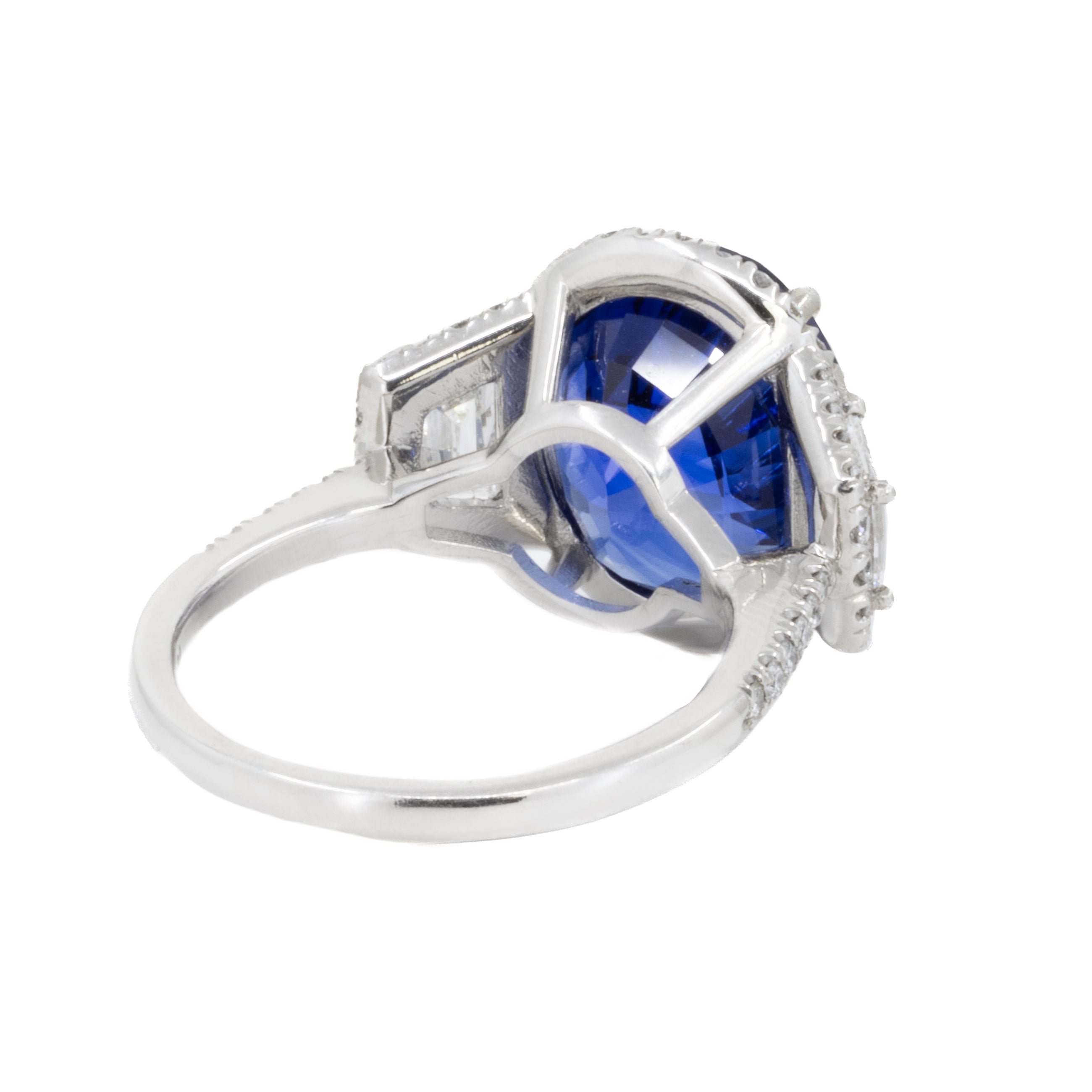 9.56 Carat Royal Blue Sapphire Ring