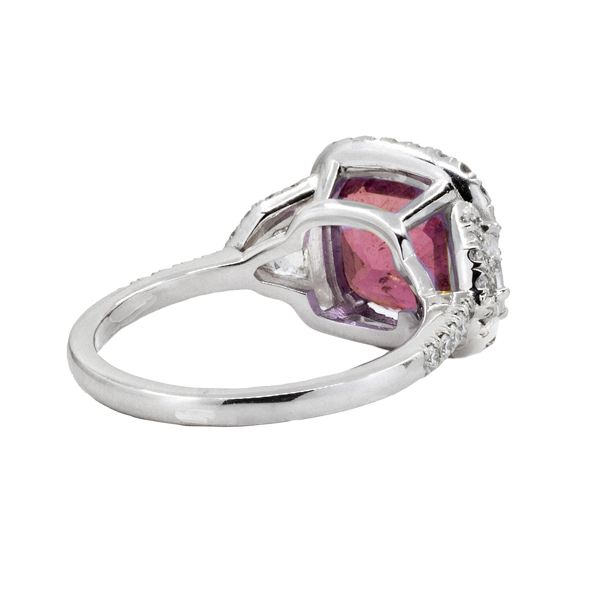 Platinum Pink Sapphire Ring