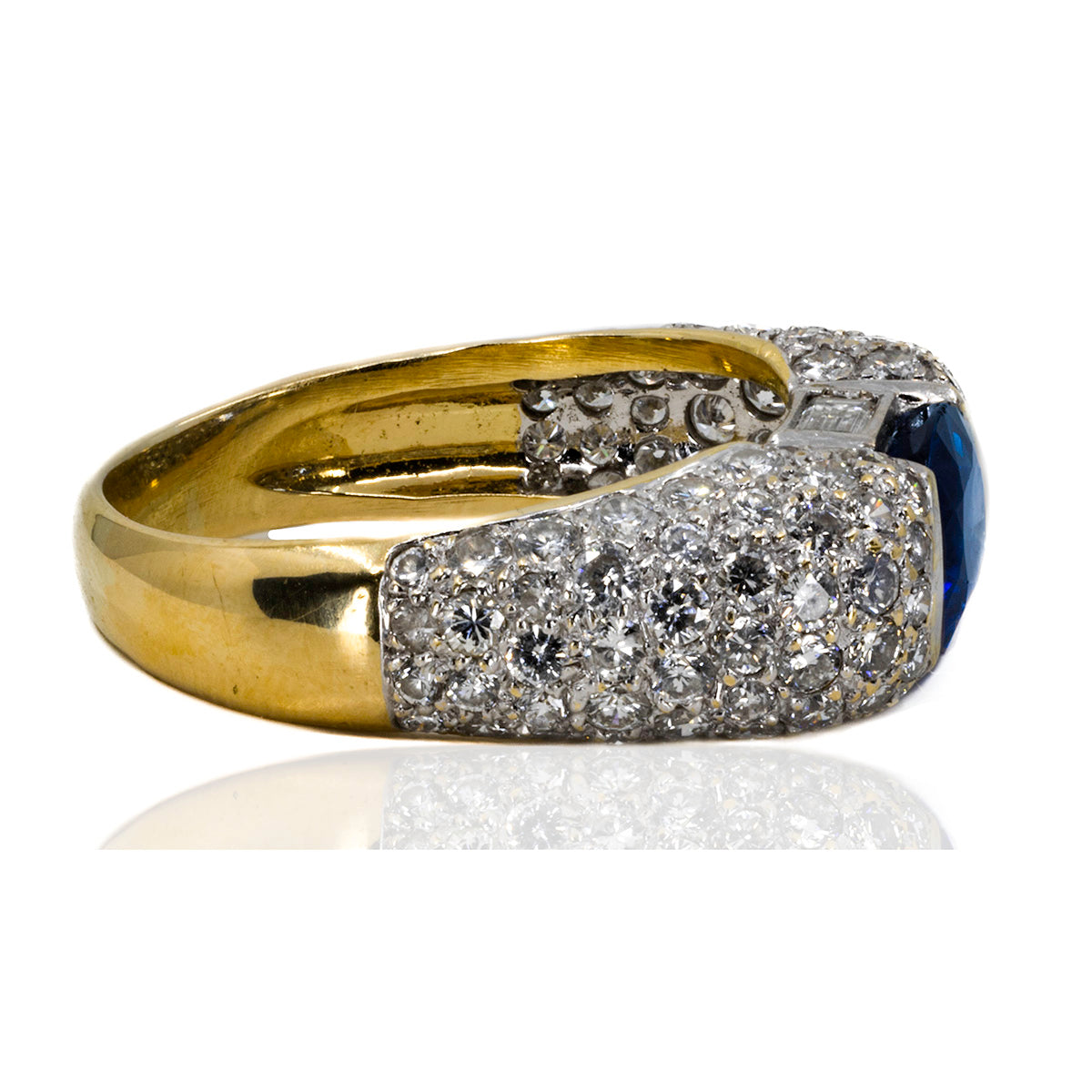 Diamonds and Sapphire Ring