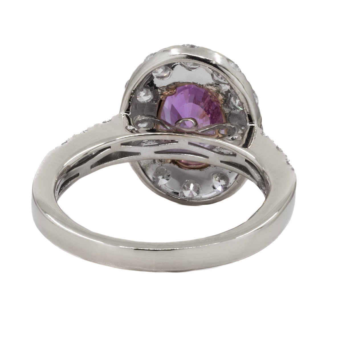 Odella 18k No Heat Pink Sapphire Ring