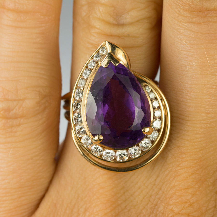 14k Amethyst Ring