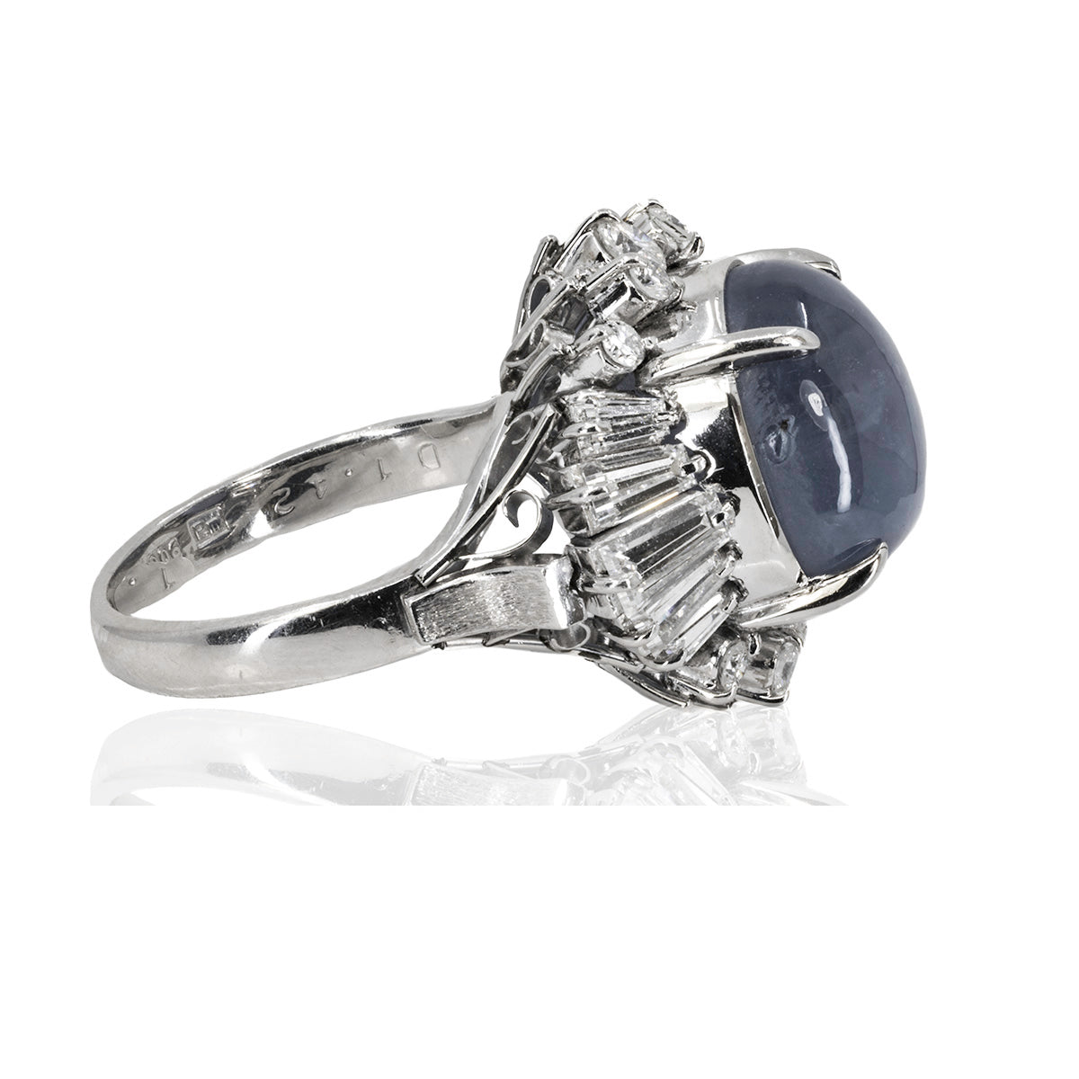 Platinum Star Sapphire Ring