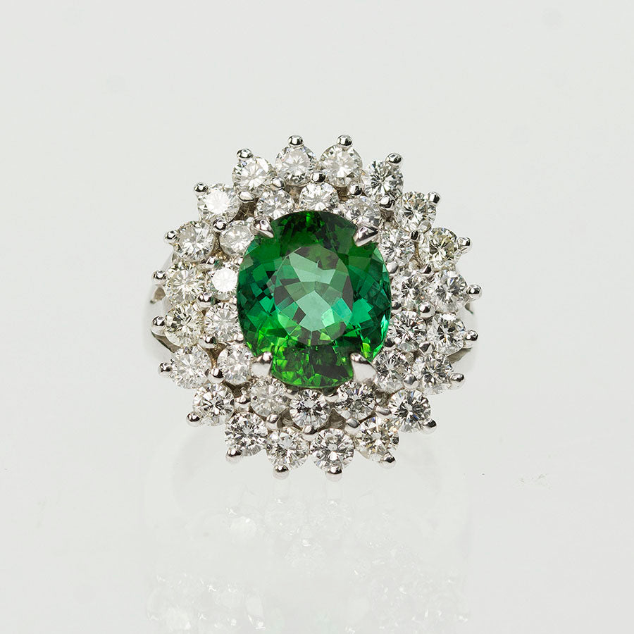 Green Tourmaline Ring