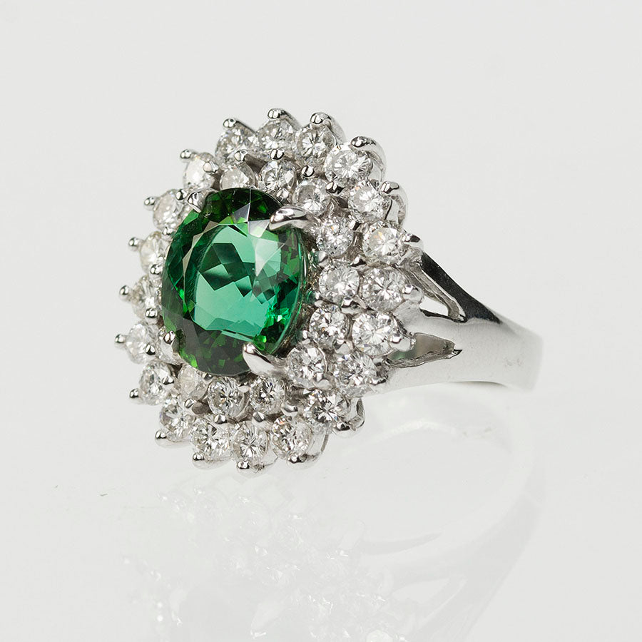 Green Tourmaline Ring