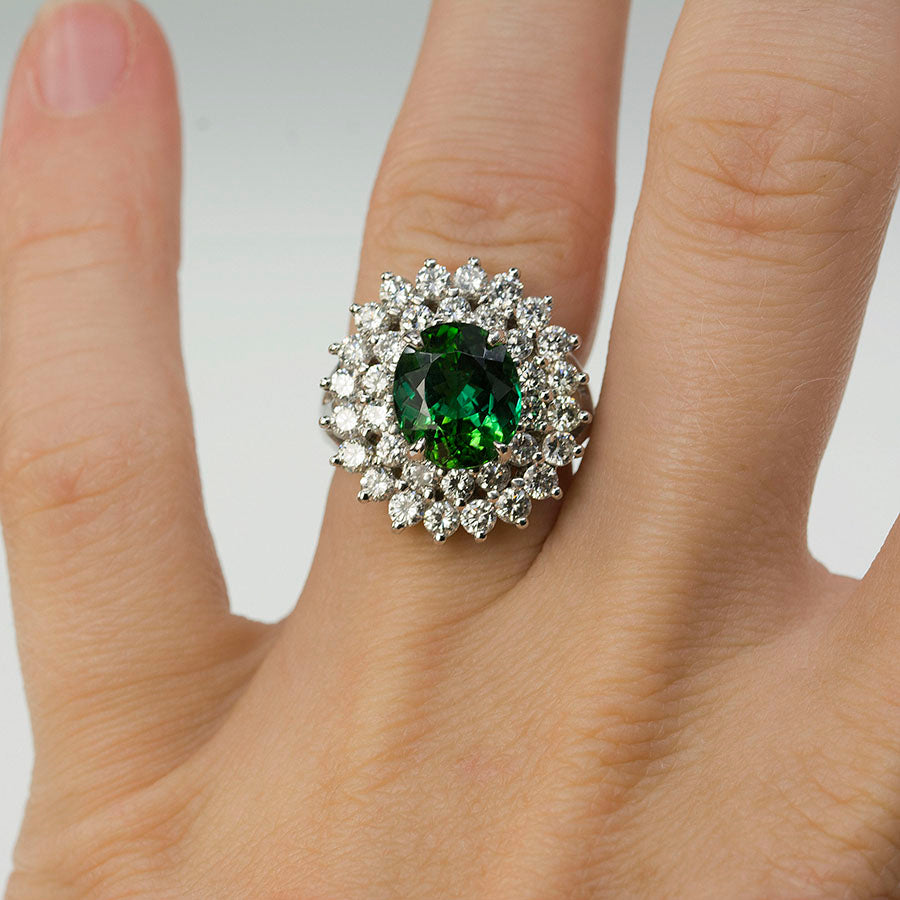 Green Tourmaline Ring