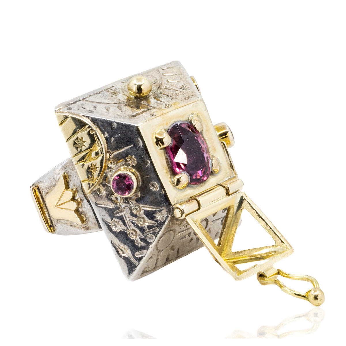 Jason Mcleod Sterling & 18k Tourmaline Ring