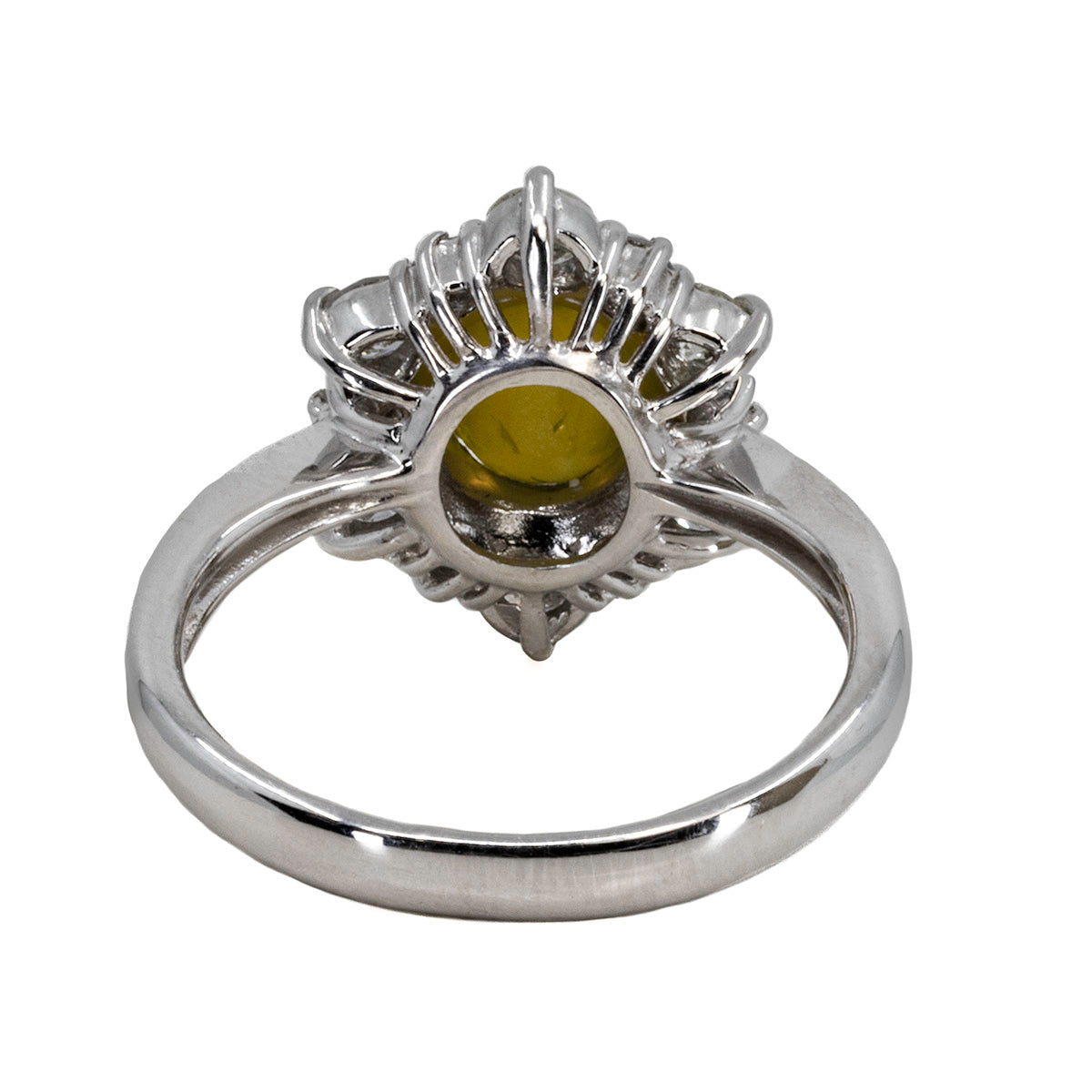 Platinum Cats Eye Ring