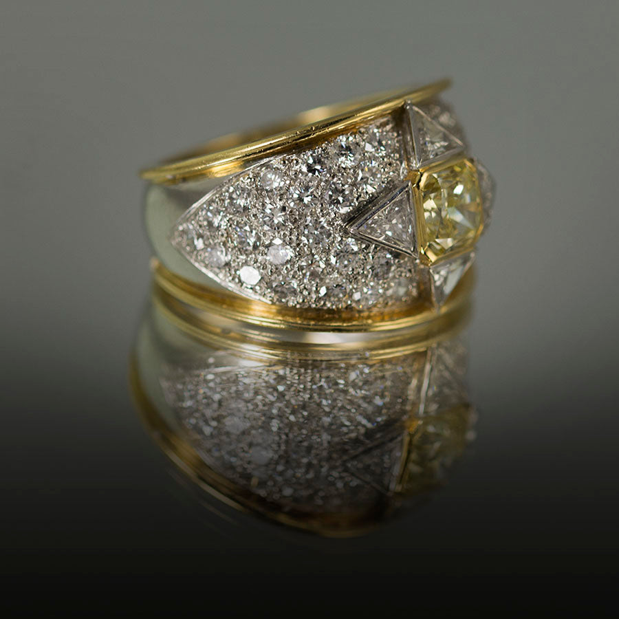 Keith Davis Yellow Diamond Ring