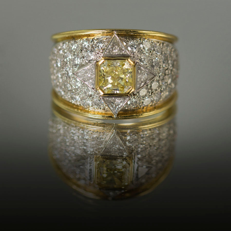 Keith Davis Yellow Diamond Ring