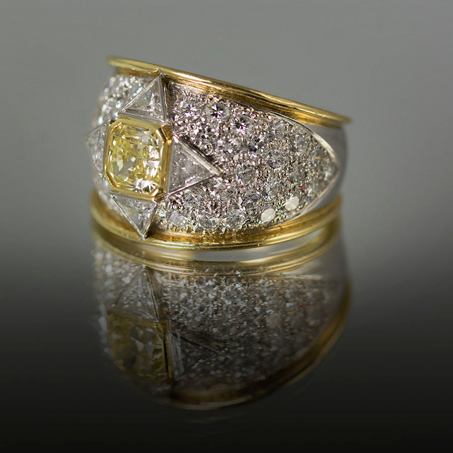 Keith Davis Yellow Diamond Ring