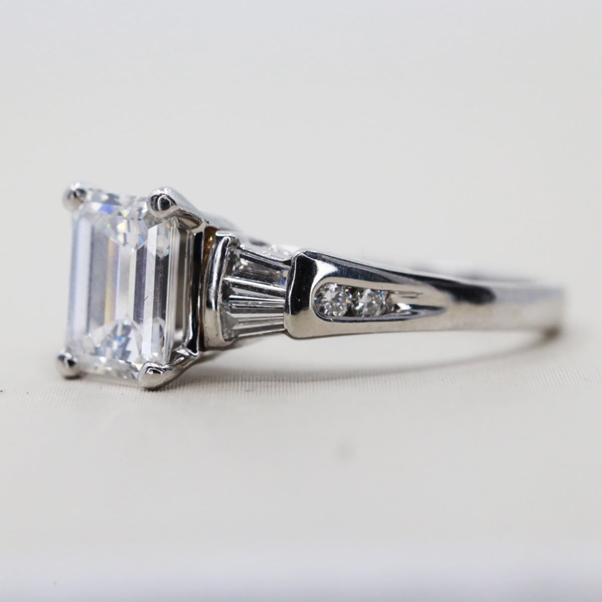 1.70 Emerald Cut E SI2 GIA Ring