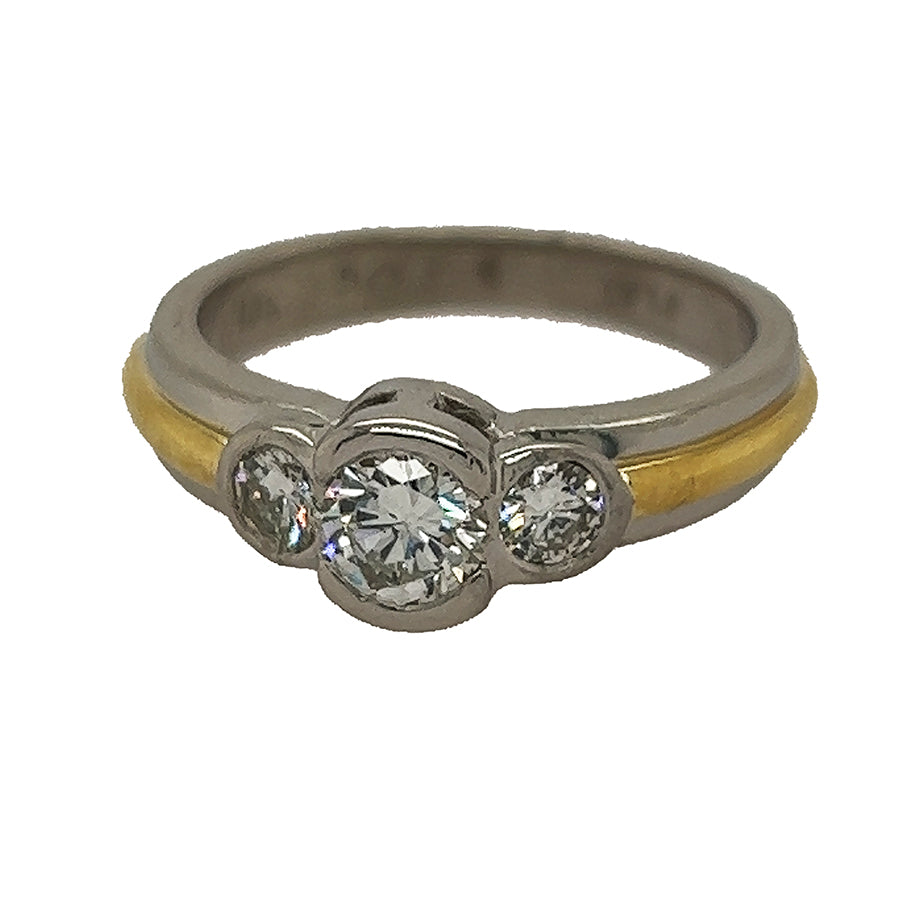 Platinum & 18k Diamond Ring