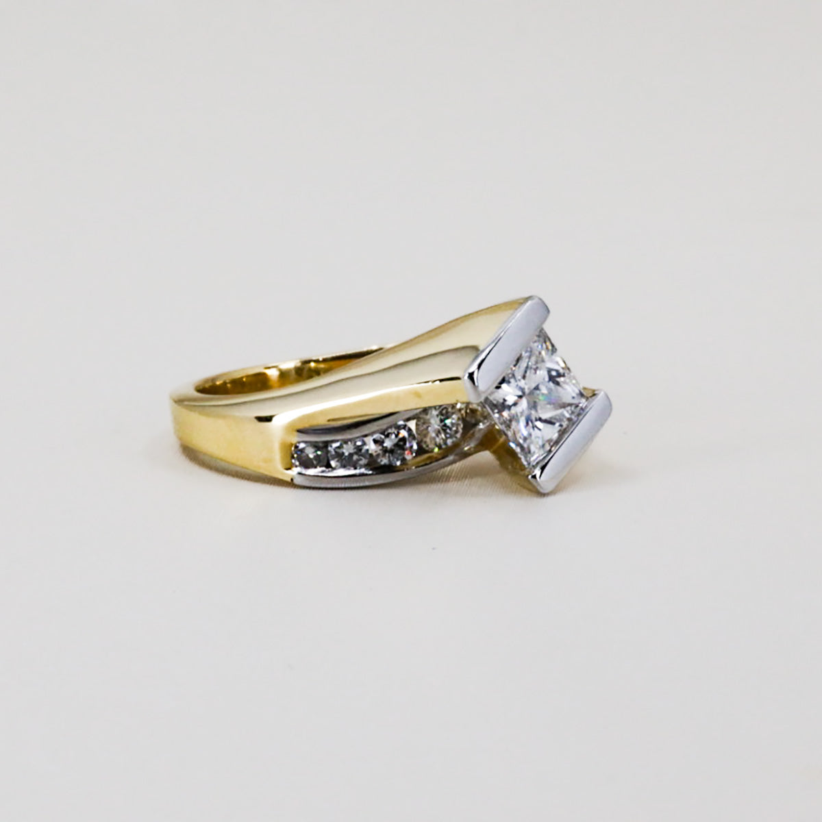 Paul Klecka Platinum & 18k Wedding Set