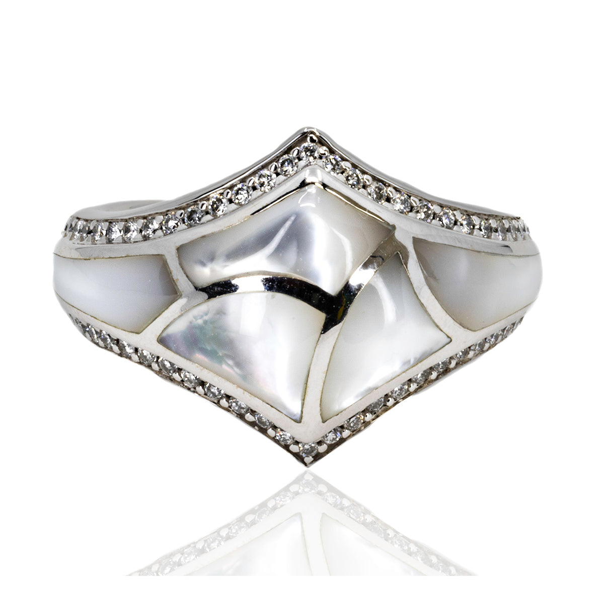 Kabana Mothe of Pearl & Diamond Ring